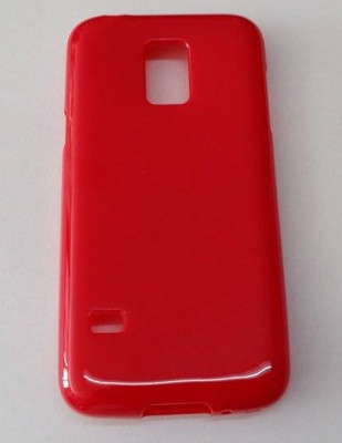 Силиконови гърбове Силиконови гърбове за Samsung Силиконов гръб ТПУ гланц за Samsung Galaxy S5 Mini G800 червен